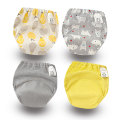 Waterproof Reusable Baby Kids Cotton Potty Training Pants Infant Shorts Underwear Cloth Diaper Nappies Child Panties 4PCS/lot