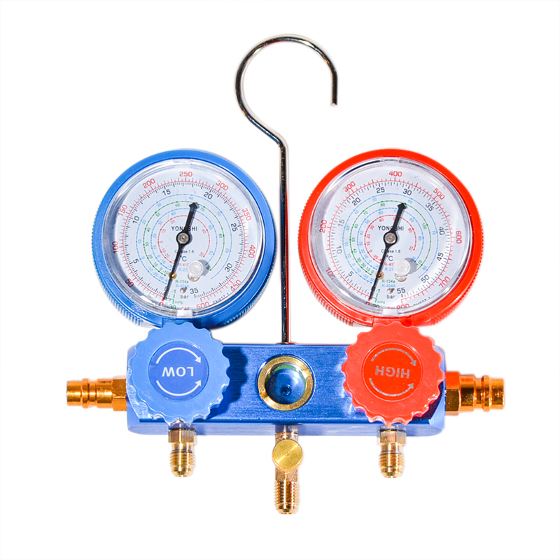 Car Manifold Gauge Set A/C R134A Refrigerant Charging Hose with 2 Quick Coupler for R134A Air-conditioning Refrigeration