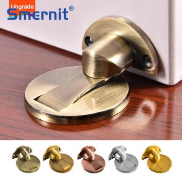 Magnet Door Stops Stainless Steel Door Stopper Magnetic Door Holder Toilet Glass Door Catch Hidden Doorstop Furniture Hardware