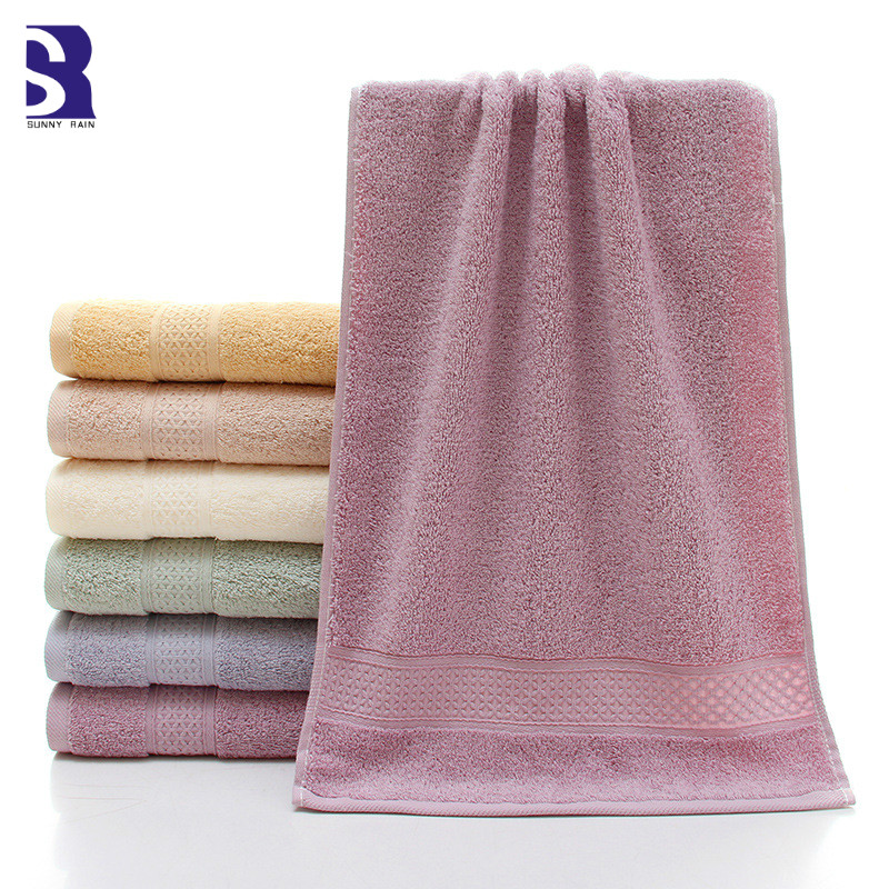SunnyRain 3-Piece Egyptian Cotton Towel Set Bath Towel For Adults Face Towel GMS 450G Water-absorbent toallas