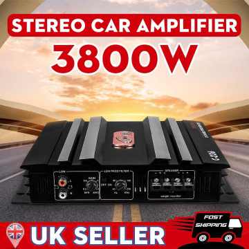 3800W 2 Channel Powerful subwoofer Car Audio Amplifier Bass AMP Aluminum 12V DC car amplifier amplifiers car subwoofer car