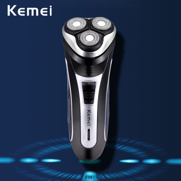 Triple Blade Electric Shaver Double Ring Knife Net Men Razor Floating Shaving Machine Professional Beard Trimmer 35