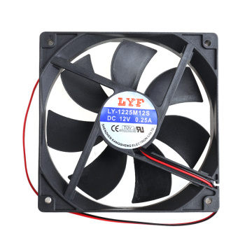 12V 2 Pin Computer Cooler Small Cooling Fan 120mm x 120mm x 25mm PC Box System Hydraulic Cooling Fan For Computer Heatsink Au13