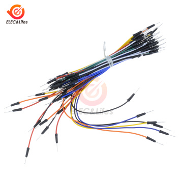 65Pcs/set New Solderless Flexible Breadboard Jumper Wire Cables Bread board plate line Electronic Components DIY