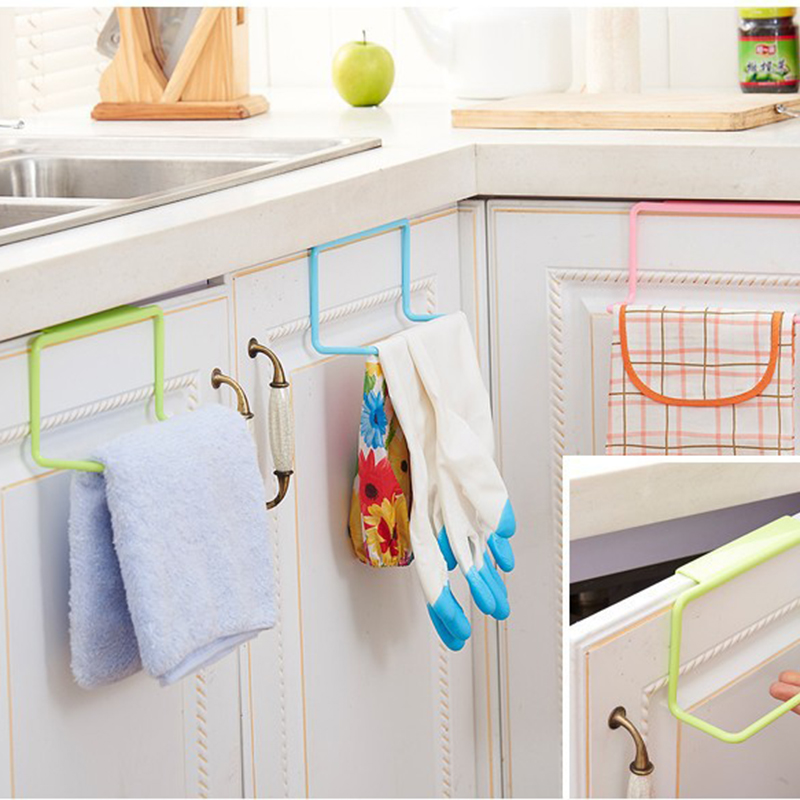 Single towel rack, plastic non-marking rag rack, towel bar, multi-purpose sundries hanging storage and finishing rack