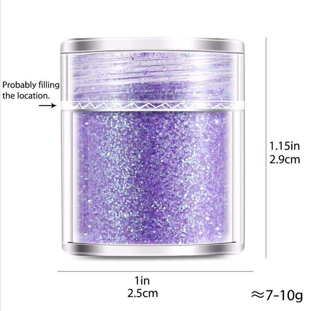 10ml ChampagnesilverSeries Charm Pigment Nail Art Sequins Holographic Nails Accessories Nailart Powder Glitter Chameleon Effect