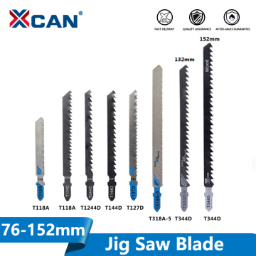 XCAN T Shank Saw Blade 5pcs T111C T118A T127D T144D T244D T318A T344D High Carbon Steel Jig Saw Blade for Wood/Metal Cutting