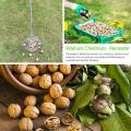 Chestnuts Harvester Walnuts Roller Nut Collector Quick Fruit Picker Ball Picking Stainless Steel Alloy Garden Orchard Tool