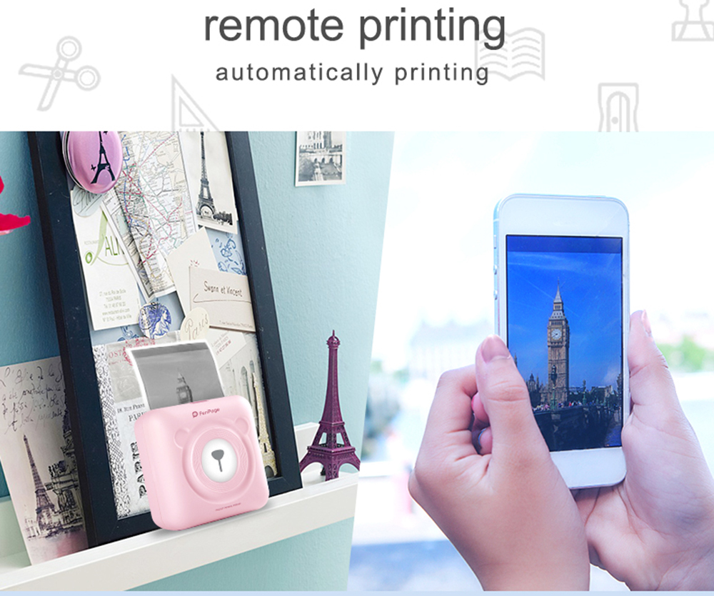 Small Printer Picture Printer Mini Printer Portable Photo Printer for phone