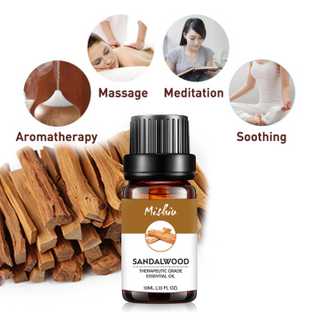 Mishiu 100% Pure Essential Oil For Aromatherapy Sandalwood Vanilla Myrrh Frankincense Cypress Clove Vetiver Massage Oil 10ML