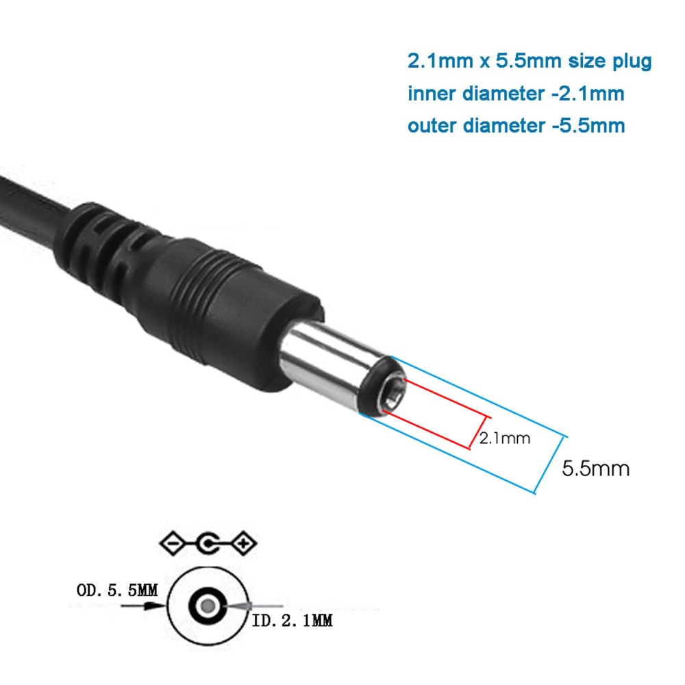 kebidumei New Arrival USB 5V Charger power Cable USB to DC 5.5 mm plug / jack USB Power Cable For MP3/MP4 Player