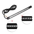 48 LED Motorcycle Light Bar Strip Tail Brake Stop Turn Signal License Plate Light Integrated 3528 SMD Red Amber Color