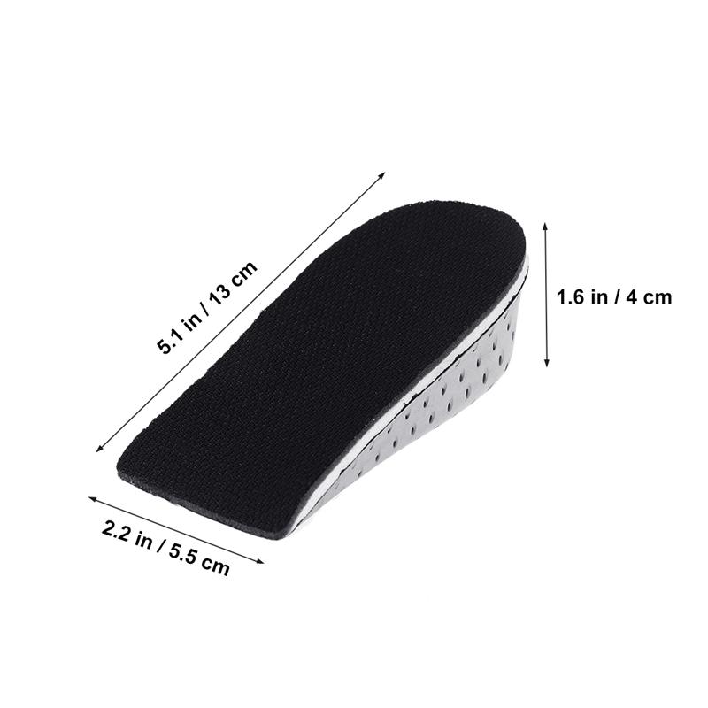Breathable Memory Foam Height Increase Insole Invisible Increased Heel Lifting Inserts Shoes Elevator Insoles for Men Women
