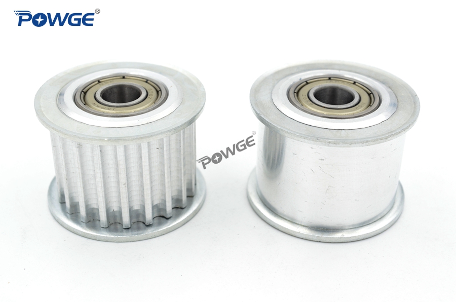 POWGE 25 Teeth 5M Idler Pulley Tensioner Wheel Bore 10/12/15mm with Bearing Guide HTD5M synchronous pulley 25T 25teeth