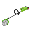 24V Electric Lawn Mower with 2PC 3000mAh Li-ion Battery Cordless Grass Trimmer Auto Release String Cutter Garden Power Tool
