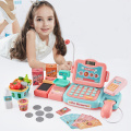 24PCS Pretend Play Toys Supermarket Electronic Cash Register Checkout Counter Shopping Toys for Children's Role Play Game