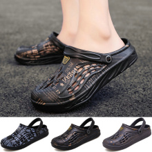 Newbeads Crocks Crocse Sandals Hole Shoes Slippers Men and Women Summer Camouflage Air Cushion Beach Flat Garden Shoes Couple