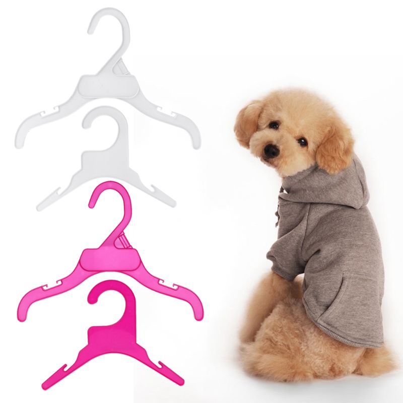 10Pcs Plastic Pet Dog Puppy Cat Clothes Clothing Rack Hanger Dog Product Accessories