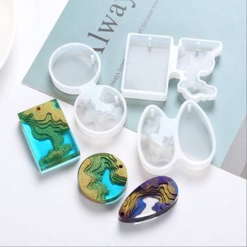 Splice Island Mountains Epoxy Resin Silicone Molds Dried Flower Epoxy Resin Mould Decorative For DIY Pendant Jewelry Making