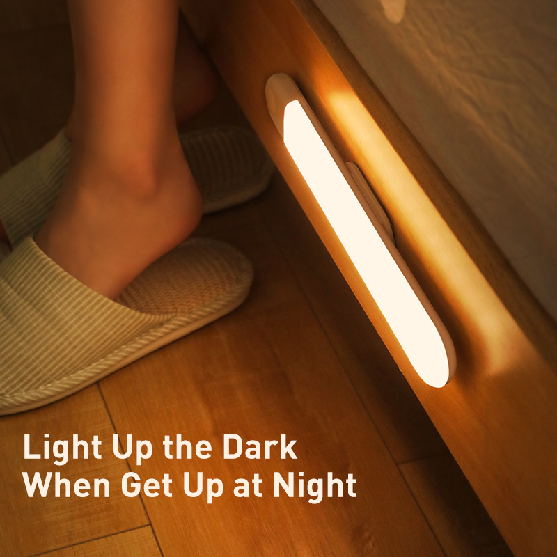 Baseus Under Cabinet Light PIR LED Motion Sensor Light Rechargeable Night Light LED Lamp For Wardrobe Kitchen Bedroom Closet