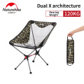 Naturehike Camping Folding Fishing Chair Ultralight Outdoor Portable Aluminium Alloy Beach Chair Barbecue Travel Moon Chairs