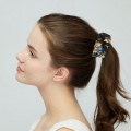 Women's Floral Chiffon Scrunchies Cherry Hair Ties For Girls Cute Sweet Elastic Hair Bands Ponytail Hair Accessories Headwear