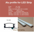 20pcs/lot 100 inch 2.5m/pc led aluminium profile with milky/transparent cover for 12mm strip ,led bar light ,tape light house