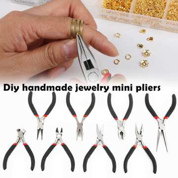 Stainless Steel Long Nose Mini Pliers Tools Light Multifunction Weight Jewellery Making Round Flat Long Nose Bent Nose Pliers