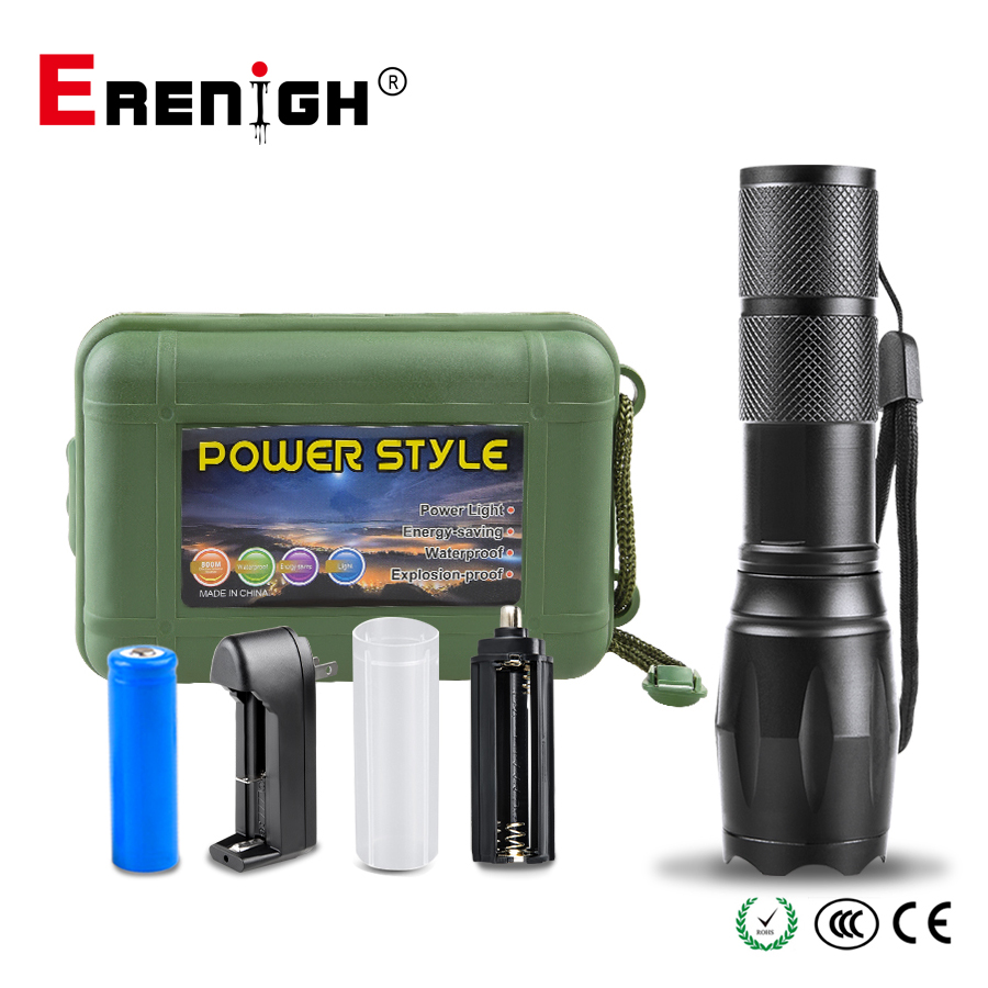 Zoomable Portable Camping Lantern Rechargeable 18650 T6/L2/V6 Flashlight Camping Light Lamp in Tent Outdoor Emergency Lighting