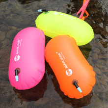 1pcs Float Bag Waterproof PVC Inflatable Swim Buoy Water Sport Lifesaver Swimming Life Buoy Air Dry Tow Sailing Flotation Bag