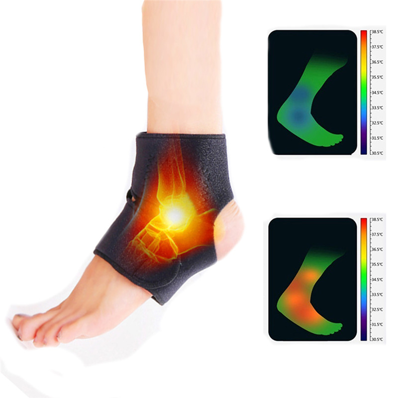 1 Pair Tourmaline Self Heating Magnetic Therapy Foot Ankle Massage Belt Ankle Support Brace Thermal Fitness Ankle Pad Belt