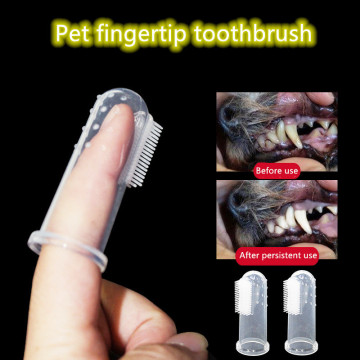 Toothbrush Dog Bad Breath Dental Care Tartar Dog Cat Cleaning Supplies Pet Products Grooming Soft Convenient Silicone Toothbrush