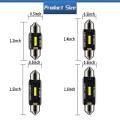 LED Bulb 31mm 36mm 39mm 41mm Super High Brightness Canbus Car Ceiling Light CSP Car Interior Reading Double Tip Lamps