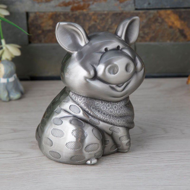 Creative Smiley Pig Piggy Bank, Money Saving Pot, Children Gifts, Zodiac Crafts, Ornaments. Money Box Gift for Children