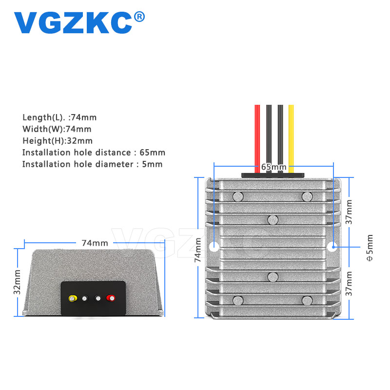 6-20V to 12V 12A DC power converter 12V to 12V 144W regulated power module 12V to 12V for automotive converter