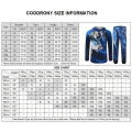 Fishing Uniform Summer UV Sun Protection Clothing Quick Dry Breathable Clothes Men Outdoor Shirt Hooded Top Pants Ropa Blue Fish