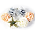 10pc 8cm peony Artificial Flower Silk Fake Flower For Wedding Home Decorative Flowers DIY Wreath Gift Box Fake Flower Decoration