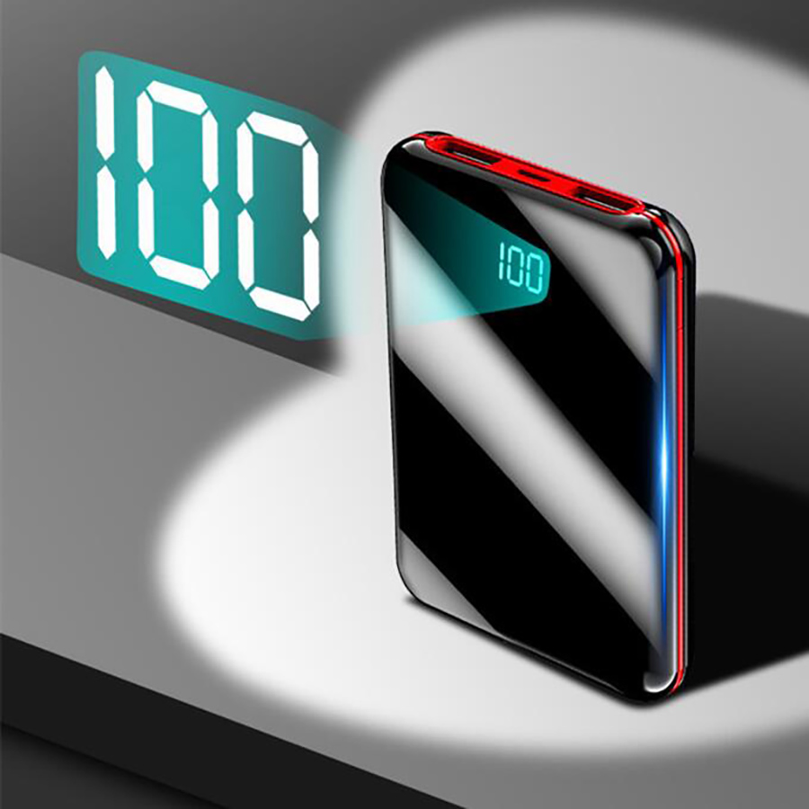 2019 selling Small Power Bank 5000/10000mAh Full Display External Portable Charger carregador portatil for iphone Xiaomi Samsung