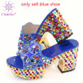 only blue shoe