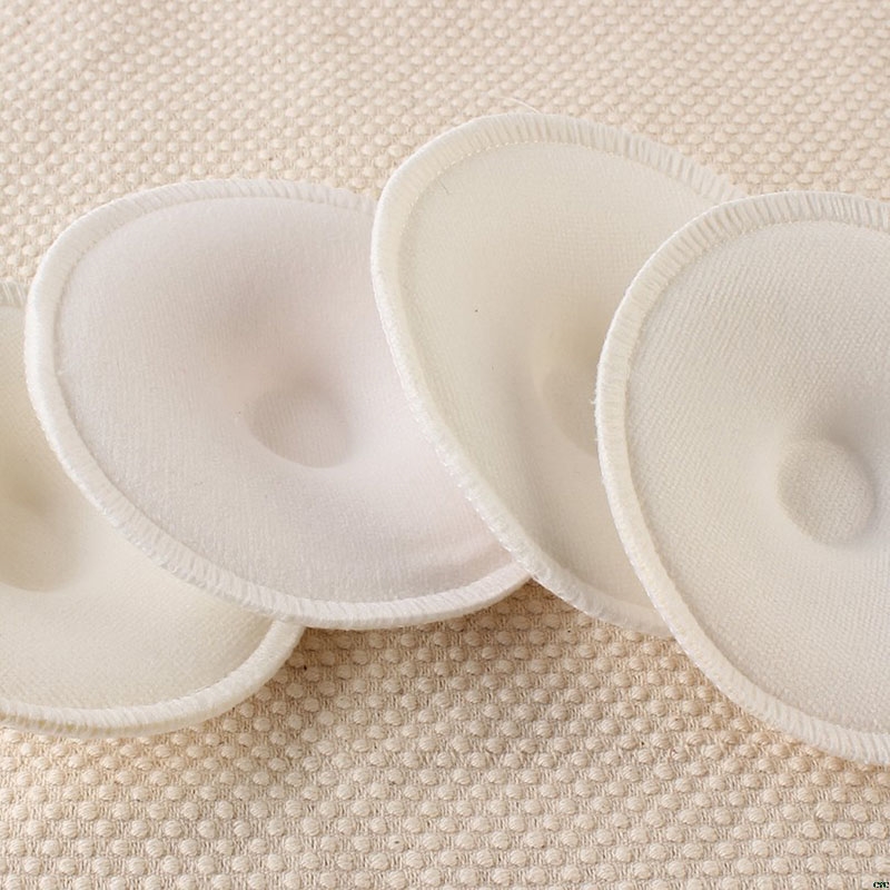 4pc Washable Reusable Breast Nursing Pads Absorbent Breastfeeding Feeding Pad