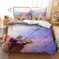 Disney Peterpan Tinker Bell Bedding Set Duvet Cover and Pillowcase Full Size Bed Set Comforter Set for Bedding
