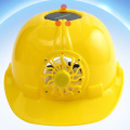 Safety Hard Hat with Solar Fan, Sun Protection Hat, Adjustable Waterproof Cap Style Vented Helmet for Work, Home Construction