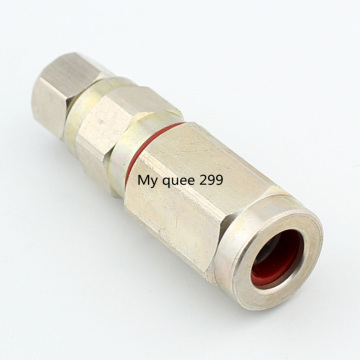 Section 75-7 two-lock aluminum waterproof cable TV -7 waterproof F head amplifier connector aluminum tube/wire mesh use