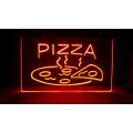 OPEN Hot Pizza Cafe Restaurant NEW carving signs Bar LED Neon Sign vintage home decor