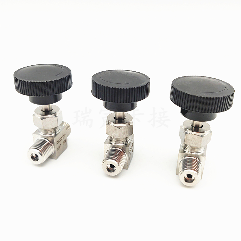 Adjustable Needle valve 1/8" 1/4" 3/8" 1/2" male thread stainless steel 304 Flow Control crane Straight needle valve