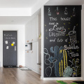 200*60CM Chalkboard Self-Adhesive Blackboard Wall Sticker Waterproof Removable Reusable Black Board Poster with 5 Color Chalk