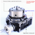 4/5 inch Universal Indexing Table Rotary Table with Three-jaw/four-jaw Chucks Divider Head 4/6/8/10/12/14 Inch