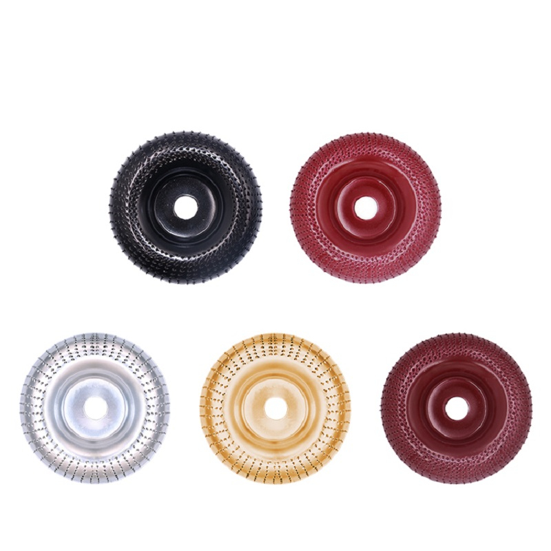 Round Wood Angle Grinding Wheel Abrasive Disc Angle Grinder Carbide Coating 16mm/22mm Bore Shaping Sanding Carving Rotary Tool