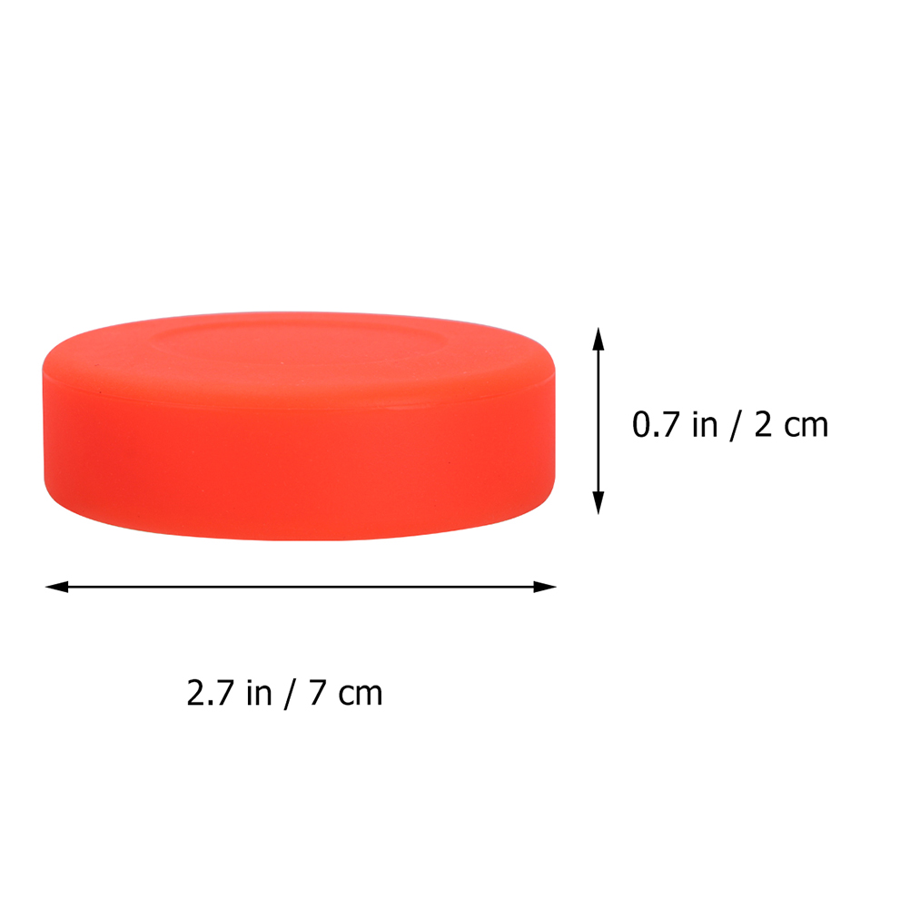 10 Hockey Pucks Hardness Adjustable Orange Durable Sports Supplies Training Balls Hockey Balls for Players Athletes Beginners