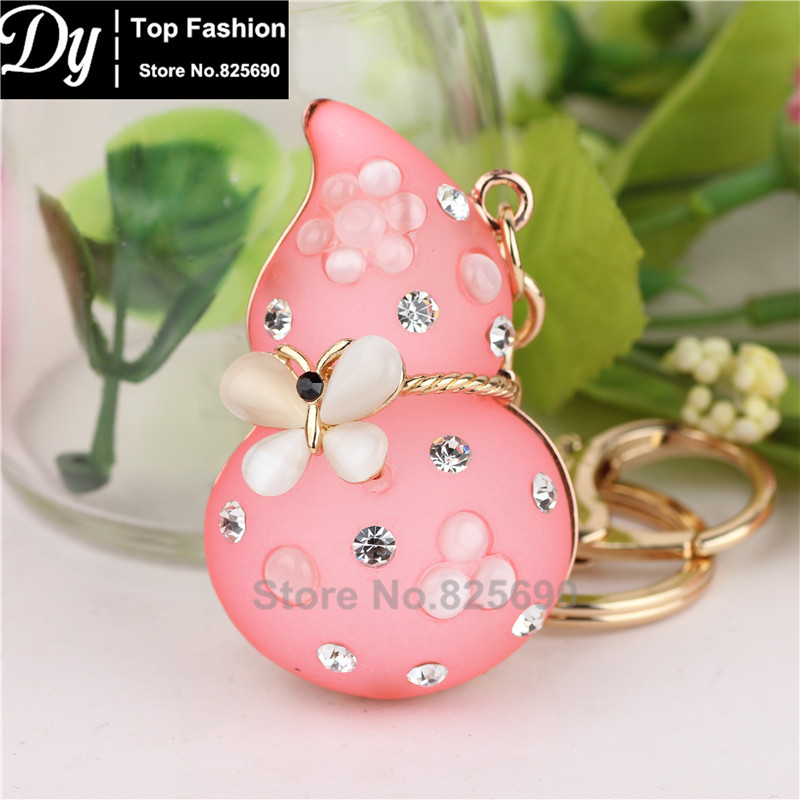 Crystal Rhinestone Alloy Keychain For Women Handbag Resin Hoist Rhinestone Key Ring Car Key Holder Chaveiro